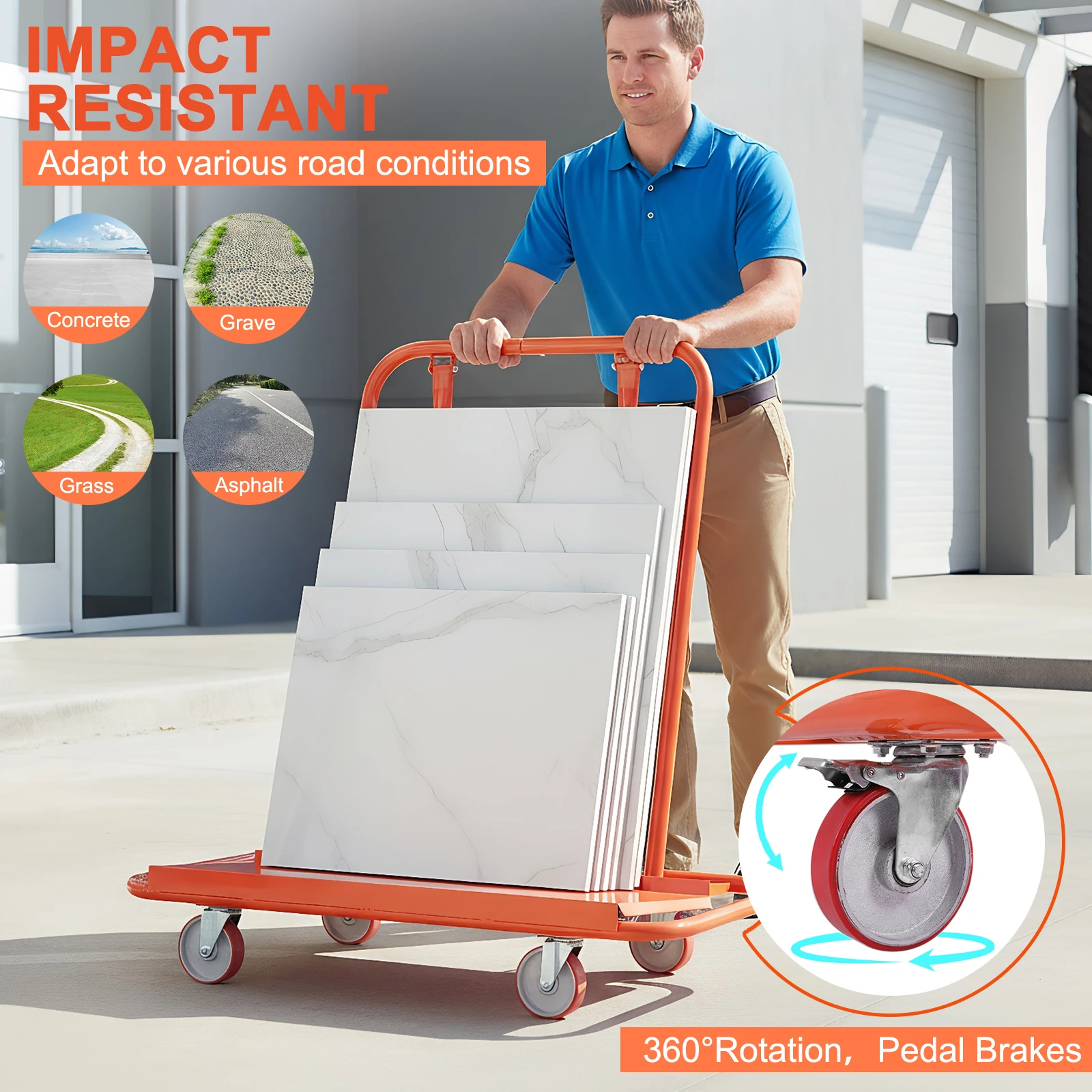 

Стеклянная тележка-платформа для гипсокартона, съемная, мобильная, большой вместимости, для склада и заводского оборудования