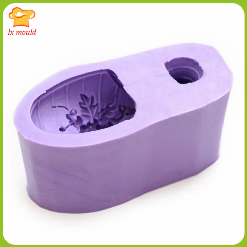 Retro Relief Fruit Grape Shoe Soap Silicone Mold Sugarcraft Polymer Clay Molds Cake Decorating 3d High-Heeled Shoes Candle Mould