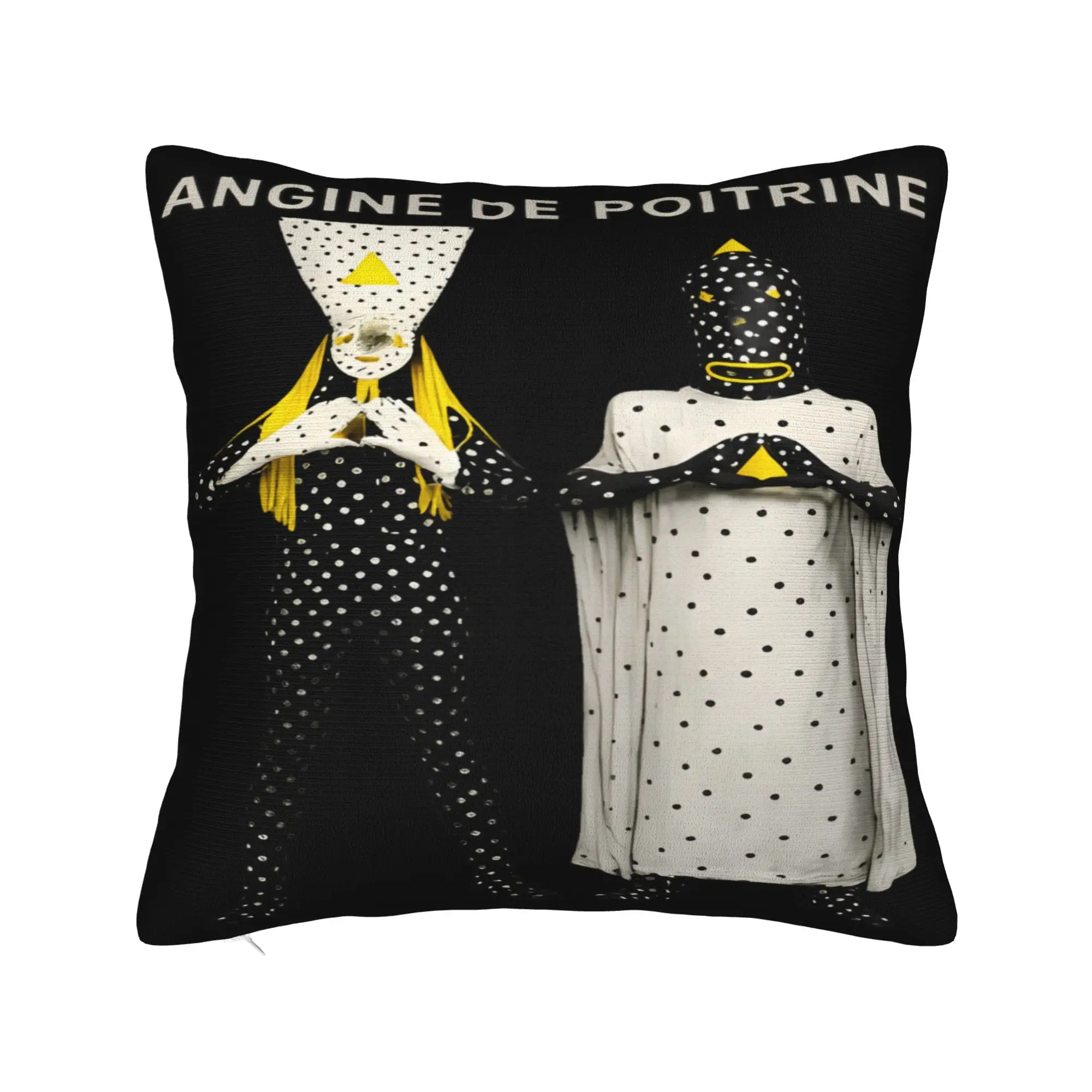 Angine De Poitrine Rock Band Pillowcases  Funny Pillow Case For Chair Sofa Home Decor Design Pillow Cover