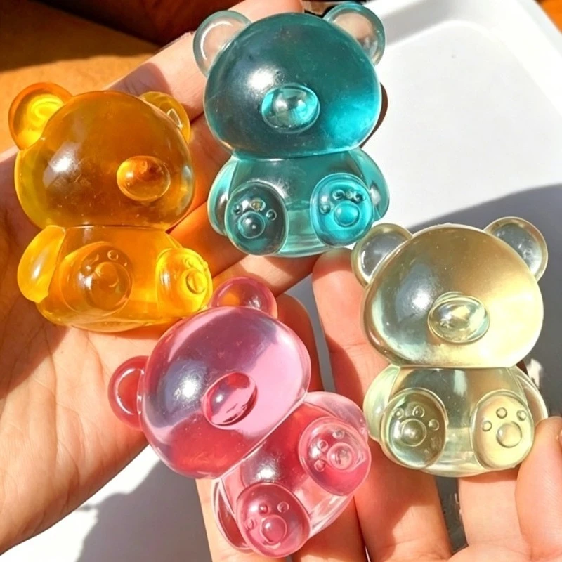 Super Cute Little Bear Maltose Squishy Toy Slow Rising Squishy Stretchable Venting Ball Fidget Toys Ventilatory Gifts for Friend