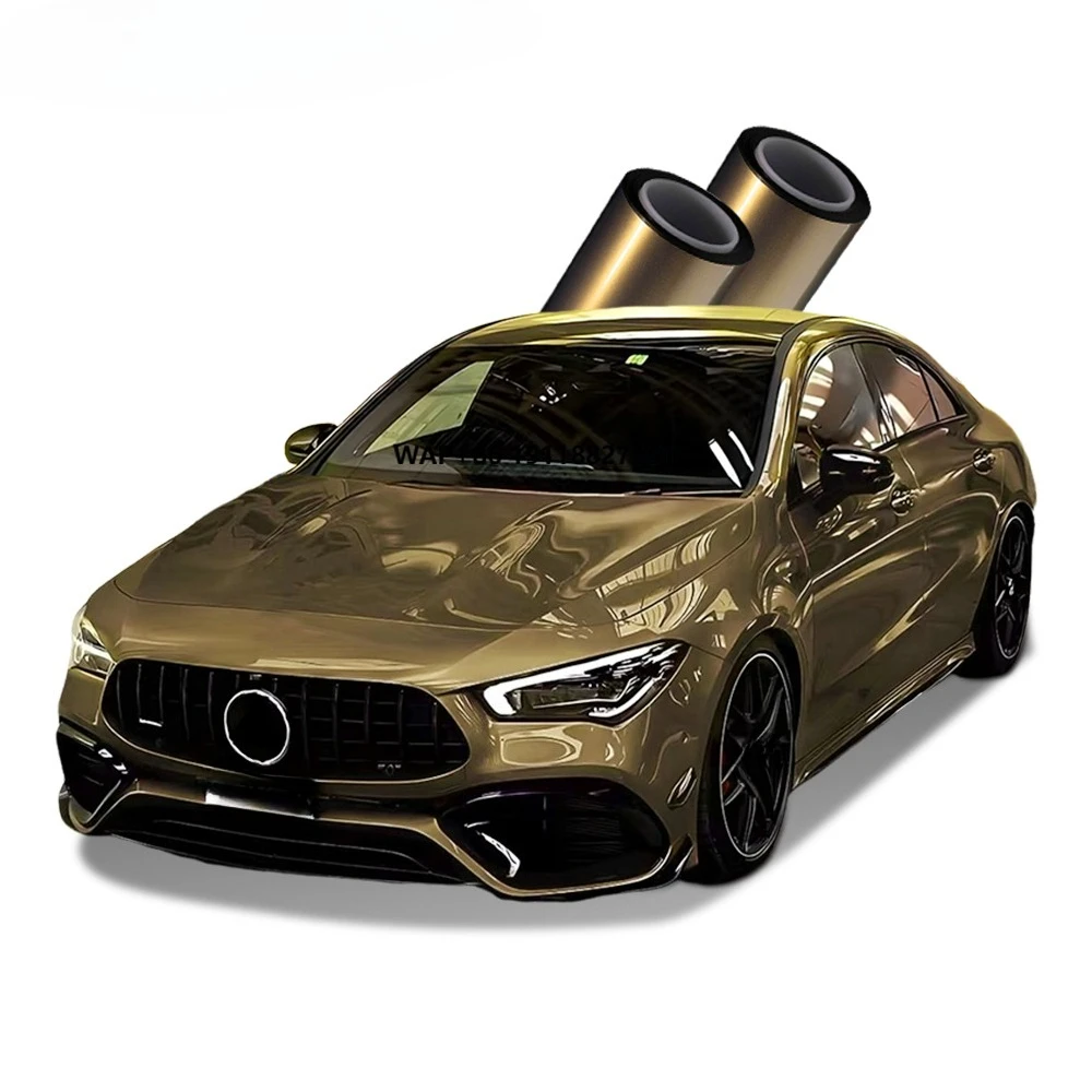 

Vitreous Gold Color PPF Car TPU Film for Body Self Healing Anti Scratch Color Changing