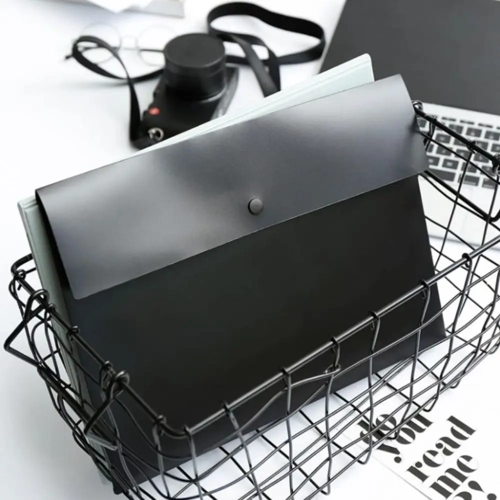 

With Snap Button Closure File Folders Pouch Document Organiser Cosmetic Makeup Bags Document Folder Paper Organizer