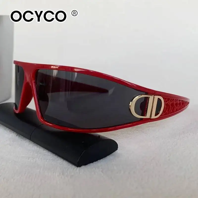    الفاخرة عقال النظارات الشمسية النساء أزياء العلامة التجارية مصمم إطار كبير نظارات شمسية الشارع التصوير نظارات UV400 ظلال