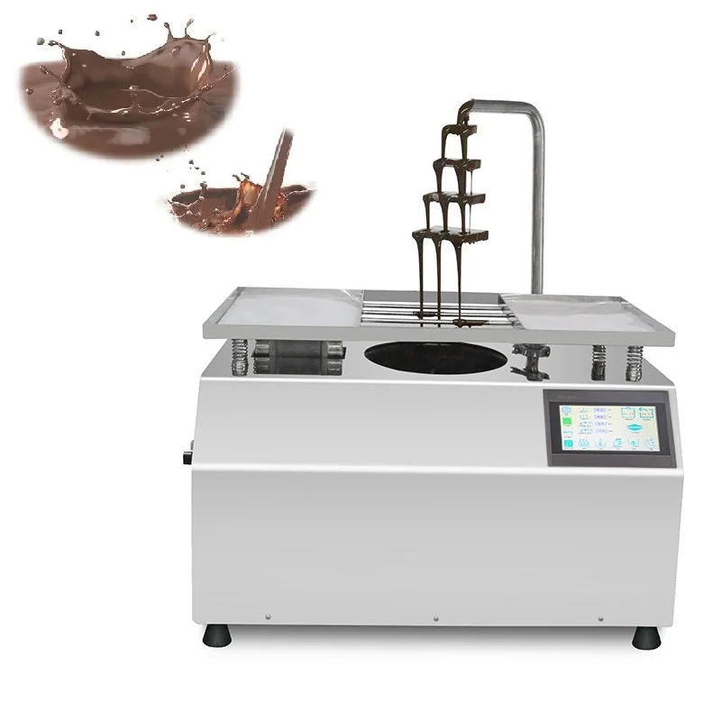 

220/110v Automatic Chocolate Machinery Small Chocolate Tempering Machine Chocolate Dispenser With Mix And Pouring Function