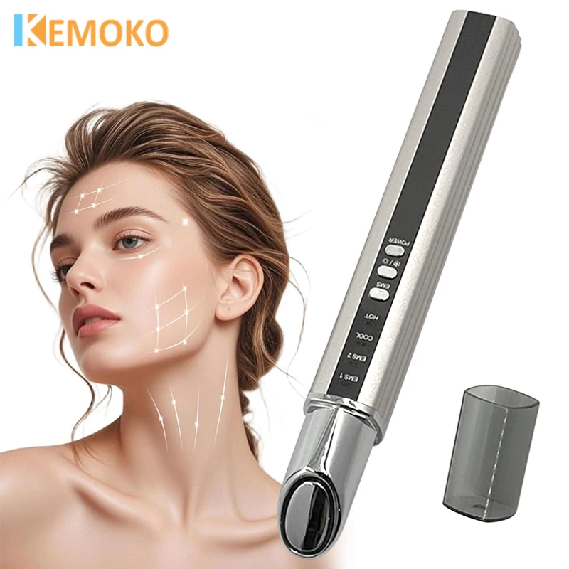 

Microcurrent Eye Massager Vibration Red Blue Light Cold&Hot Compress Skin Lifting Eye Bag Removal Massage Nutrition Input Pen