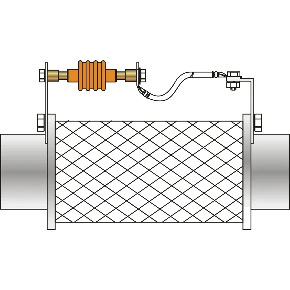 Isolating Spark Gap 10mm 25kA/50kA/100kA 1.5kV Lightning Protection  Equipotential Bonding for Pipelines Earthing Spark Gap