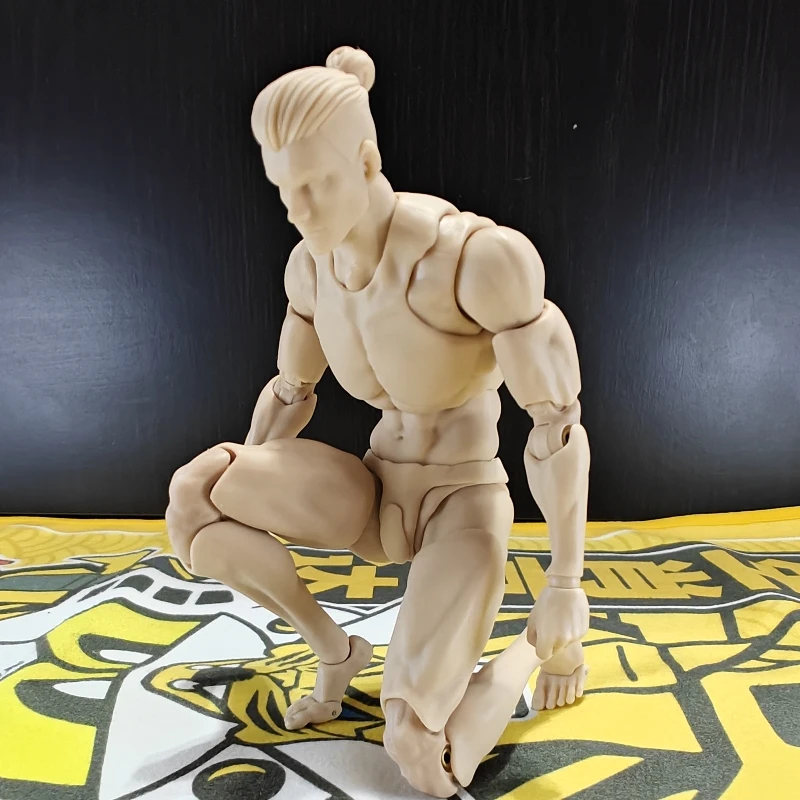 Original Romankey X Cowl 1/12 Super Flexible Movable Man Body White Painted Carving Model Toys For 6