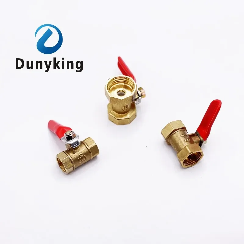 

Латунный шаровой кран 1/4 дюйма 3/8 дюйма 1/2 дюйма Шаровой кран с внутренней резьбой Латунный соединительный соединитель Фитинг для медных труб Переходник для муфты