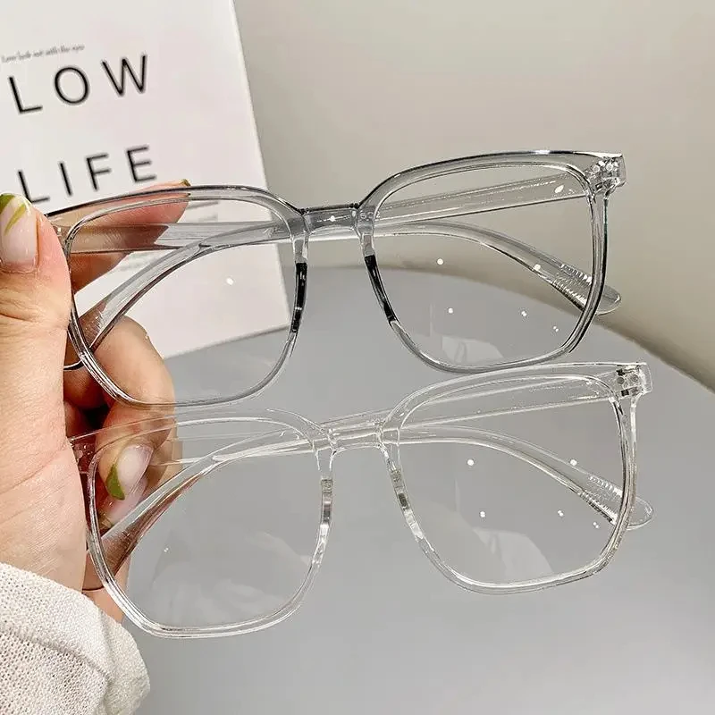 Square Black Eyewear Transparent Computer Glasses Frame Women Men Anti Blue Light Blocking Glasses Optical Spectacle Eyeglass view 5