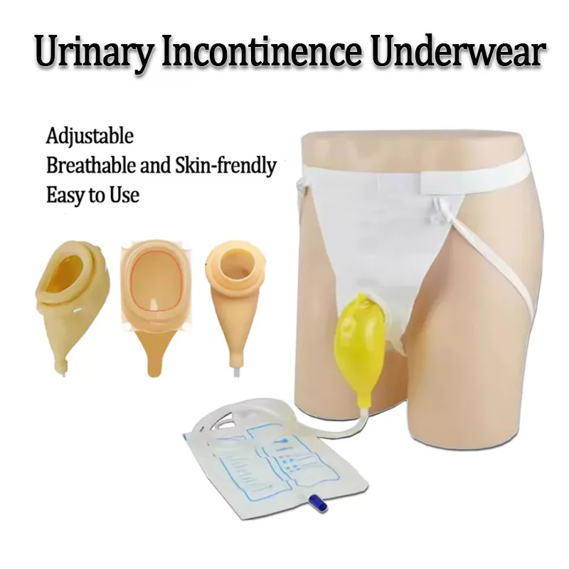 Reusable Adjustable Men Woman Silicone Urine Collector Wearable Urinary Incontinence Pants