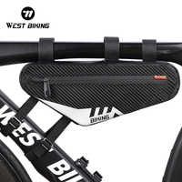 WEST BIKING Waterproof Cycling Tube Bag 2L Reflective MTB Road Bicycle Triangle Bag Lightweight Repair Tools Frame Front Pannier