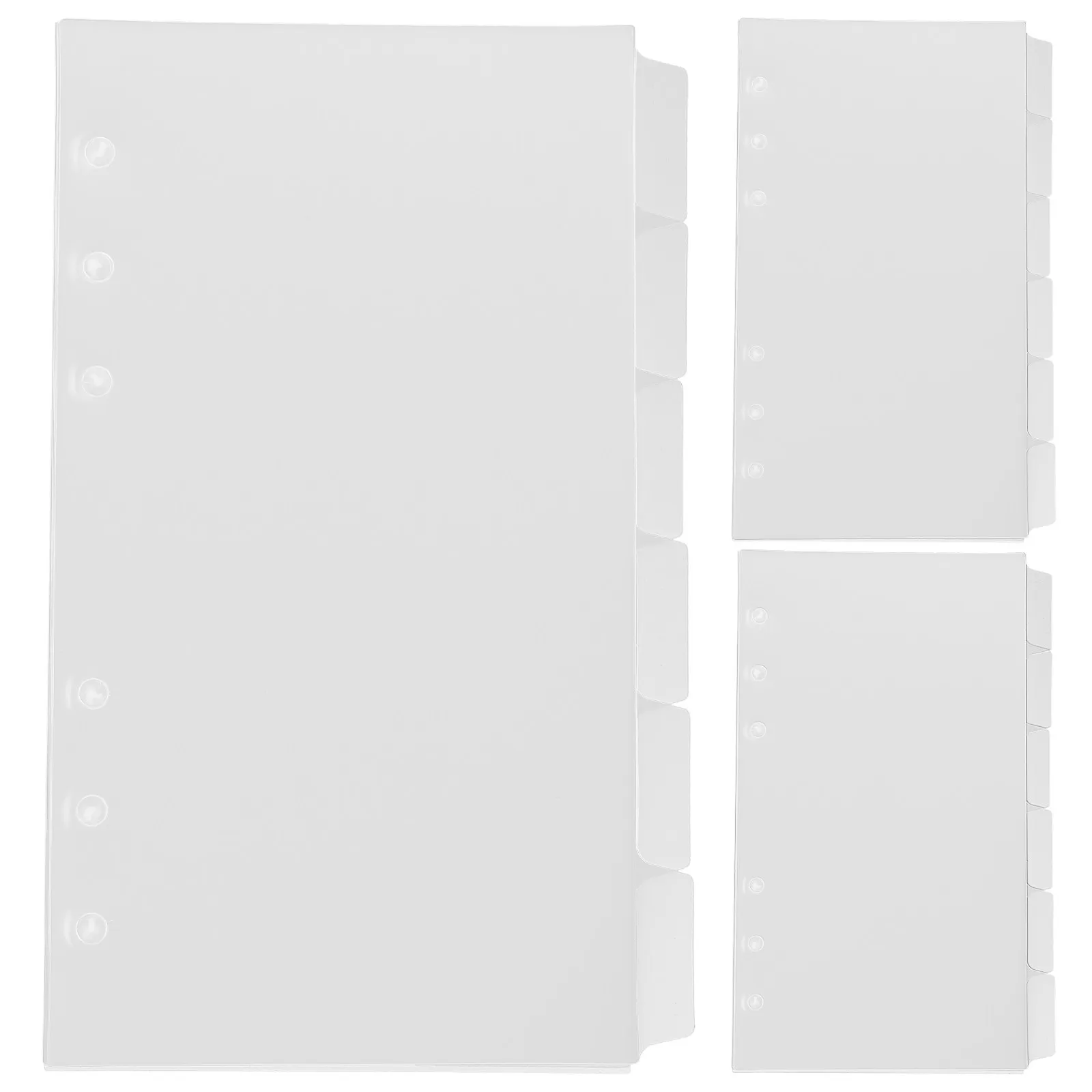 

18 Sheets Notebook Index Dividers Plastic Divider Pages for Binder Notepad File Organization Ideal for Study Planning and