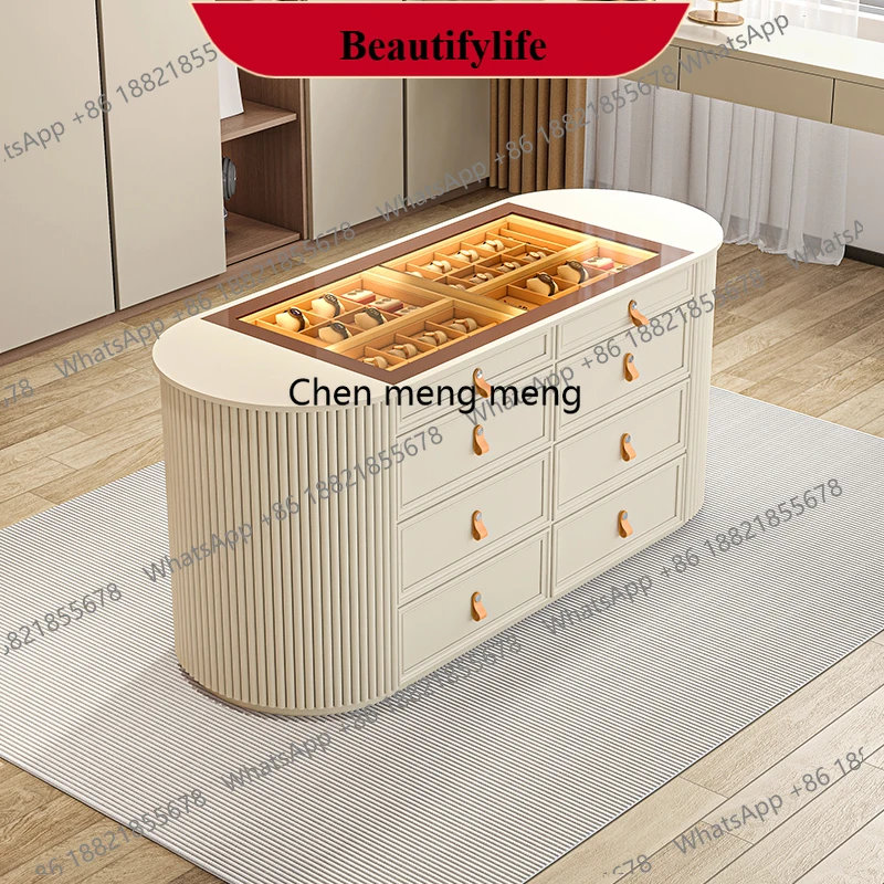 

Nakajima Taiwan chest of drawers chest master bedroom storage cabinet modern simple jewelry display cabinet