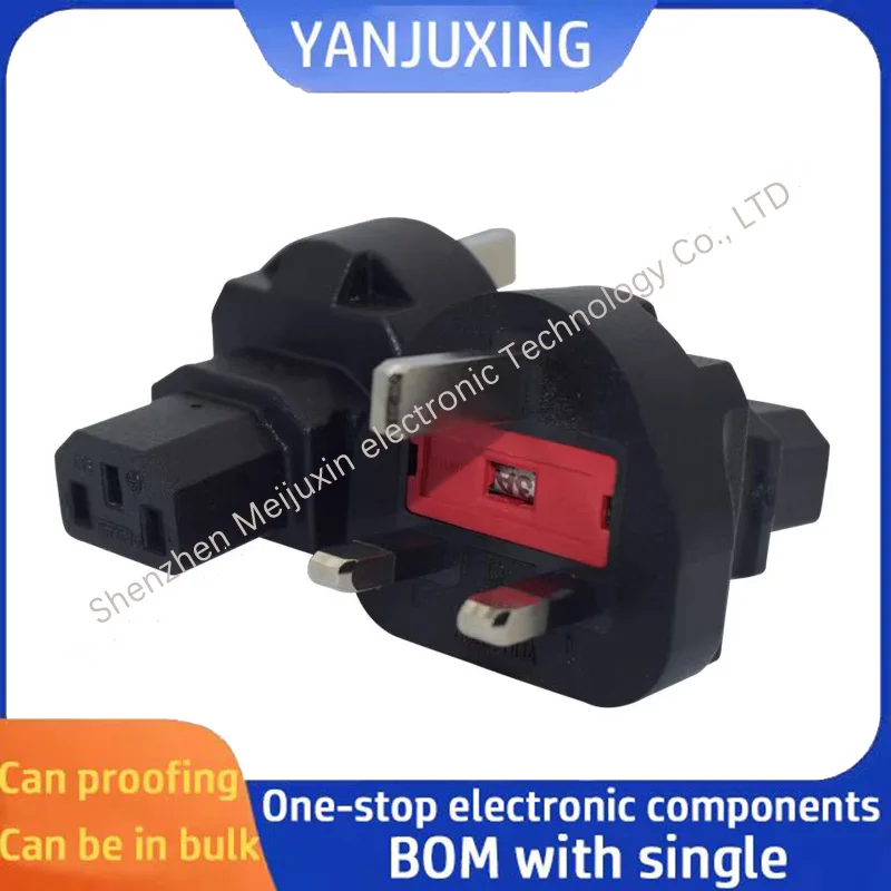 1pcs/lot British standard power socket conversion 3-core three-hole C13 socket UPS server PDU power socket conversion