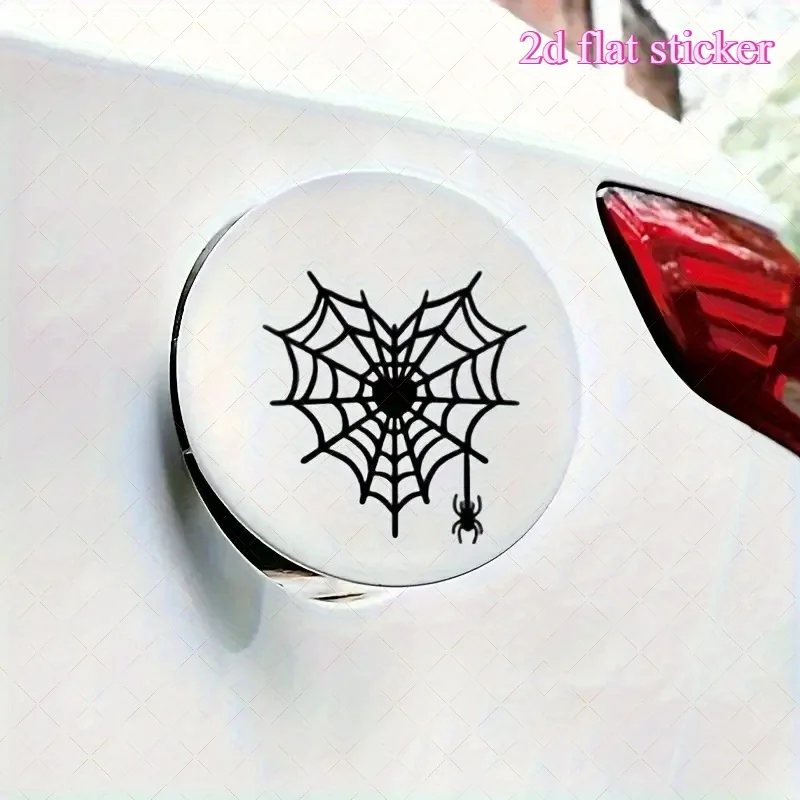2D Flat Stickers – Scary Spider Decals for Cars & Motorcycles, Waterproof Self-Adhesive Vinyl for Windows and Vehicle Decoration