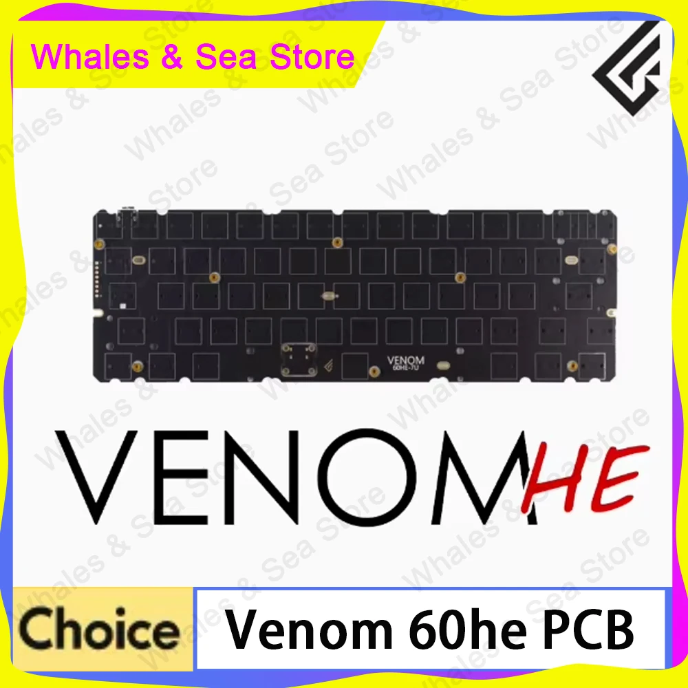 

Venom 60he Magnetic Keyboard Kit Support 8k Polling Rate 14k Scan Rate 0.16ms Delay 0.05mm Precision Pcb Customzied Accessories