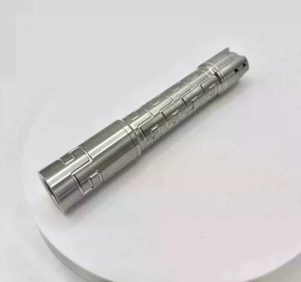 EDC TC4/Titanium alloy palm thunder MINI small flashlight (with back clip)