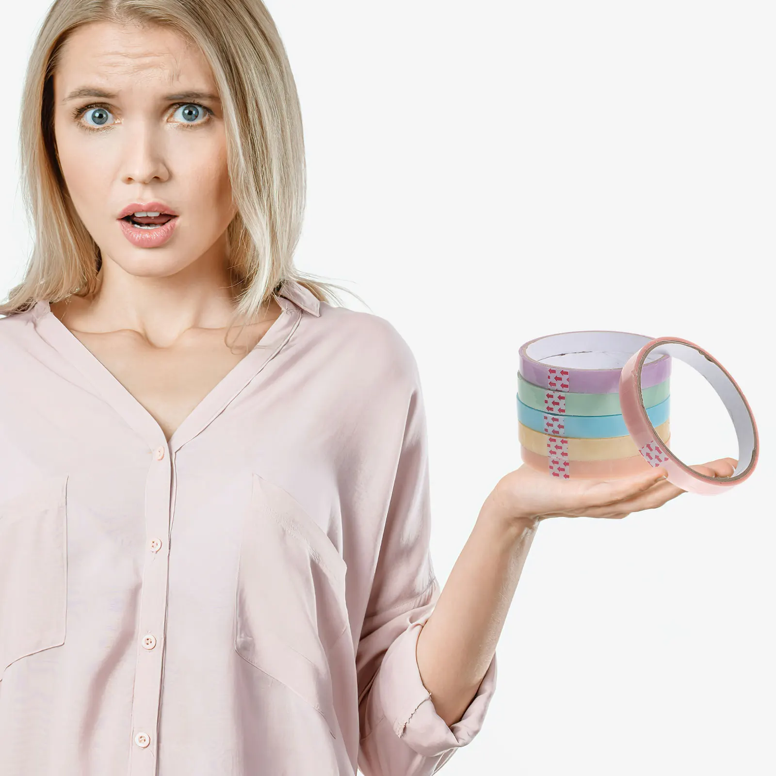 

30 Rolls Sticky Ball Bright Colored Adhesive Tapes Diy Decorative Fidget Stress Relief Tapes For Environmentally Friendly