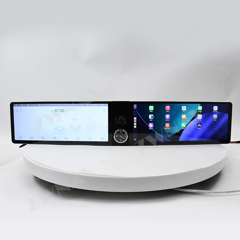 

Dual screen 12.3” For Toyota Camry 2016-2019 Android auto GPS navigation carplay multimedia player radio wireless head unit