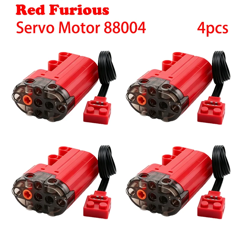 MOC Building Blocks Motor Power Function Parts High‑speed Red Furious Motor Compatible With Technic DIY Bricks Toy Accessories