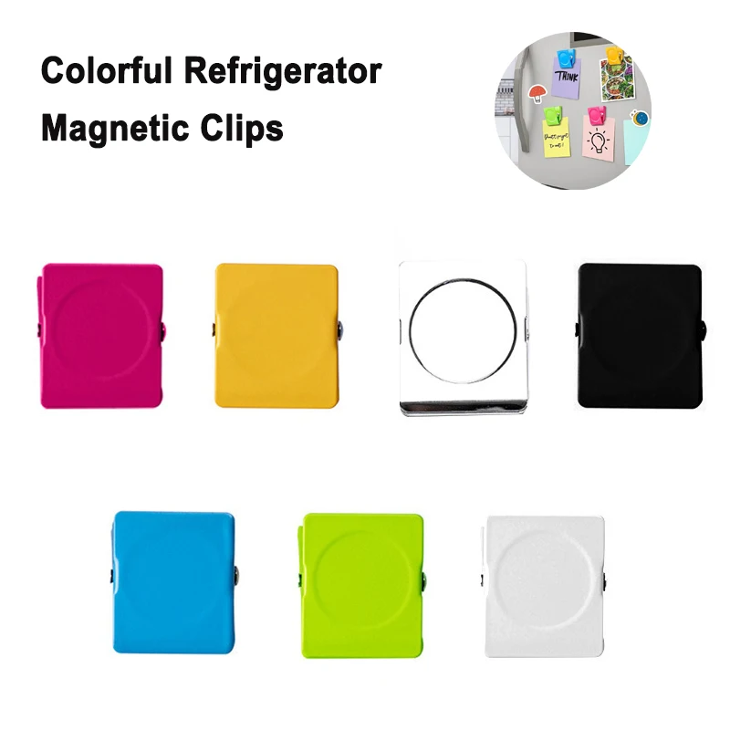 Multi-function Refrigerator Magnet With Strong Spring Clip Package Bag for Home Office Whiteboard Decoration
