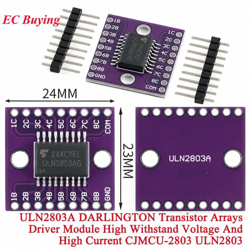 Image of 10 Stück/1 Stück ULN2803A DARLINGTON Transistor-Arrays-Treibermodul, hohe Spannung und Hochstrom-CJMCU-2803 ULN2803