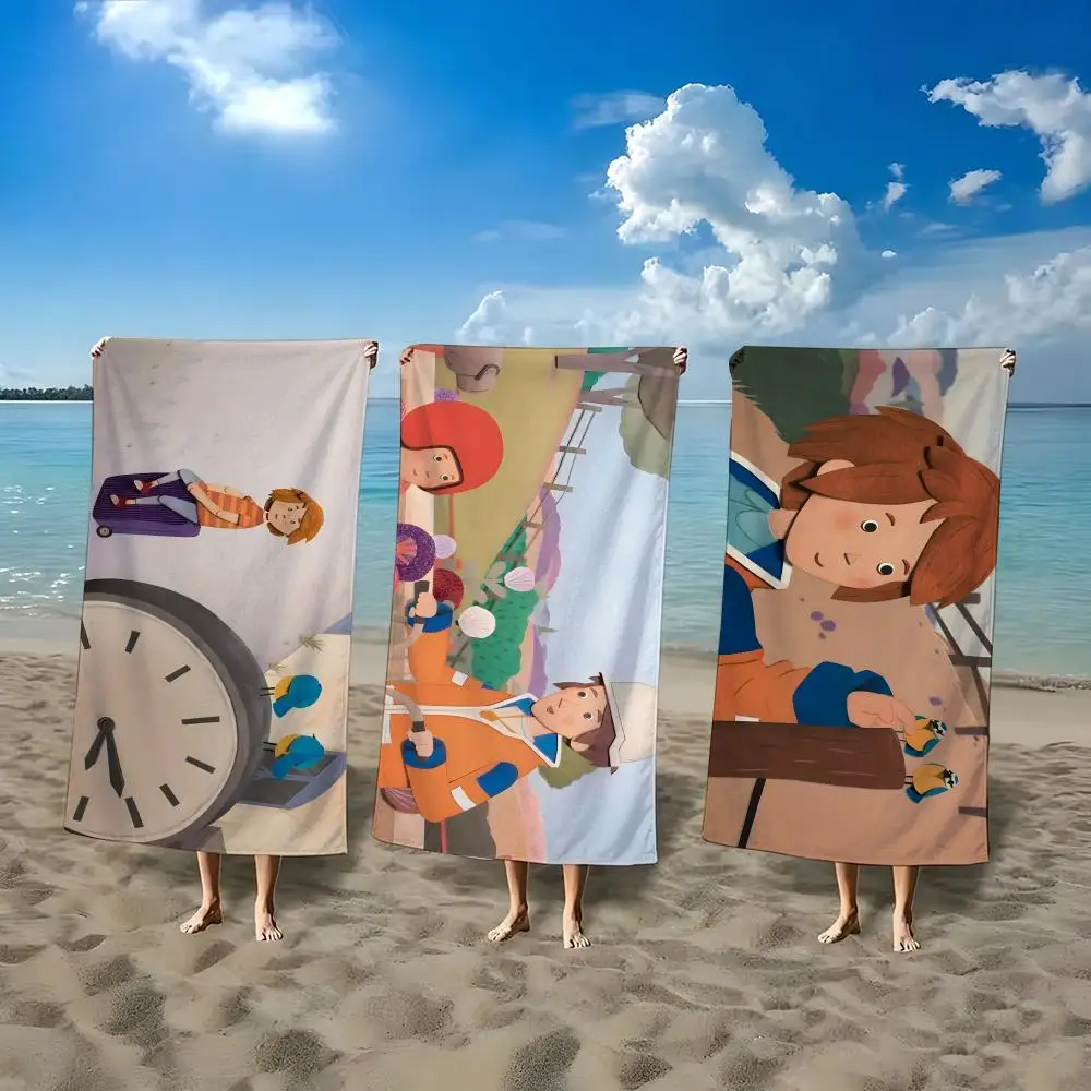Cartoon T-The Songbirds Secret Towel ultra-fine fiber quick drying absorbent bath towel, outdoor swimming sports towel