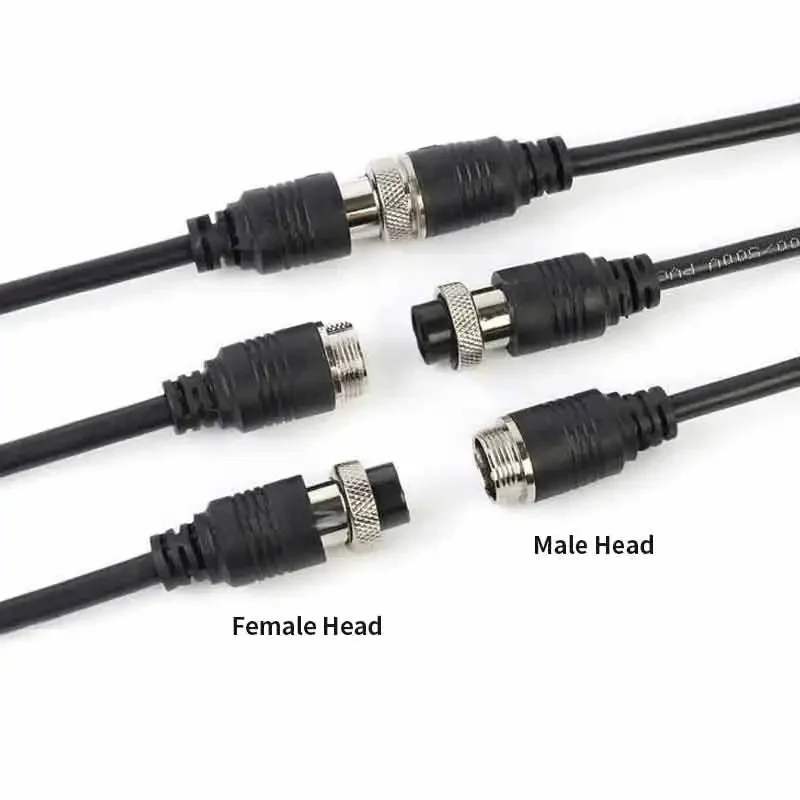 GX16 2 3 4 5 6 7 8 9 10 Pin Connector Cable Aviation Plug Soceket Connection Wire M16 Male to Female Extension Line 0.2-3M