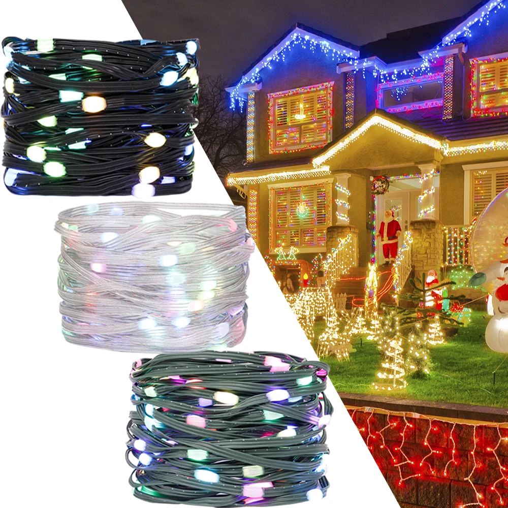 

Christmas Lighting Dream Color LED String Lights WS2812B RGB IC Addressable Individually WS2812 Waterproof For Room Decor DC5V