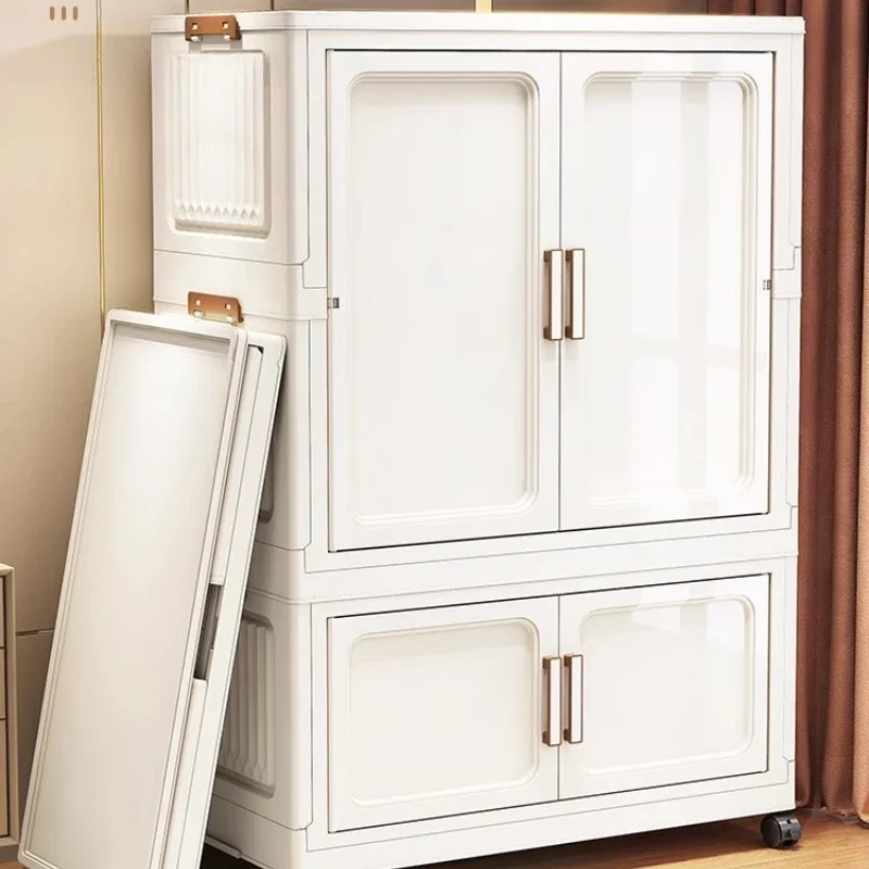 Modular Wearable Wardrobe Simple Display Nordic Minimalist Cabinet Bedroom Living Room Wardrobe Small Clothes Armario Furniture