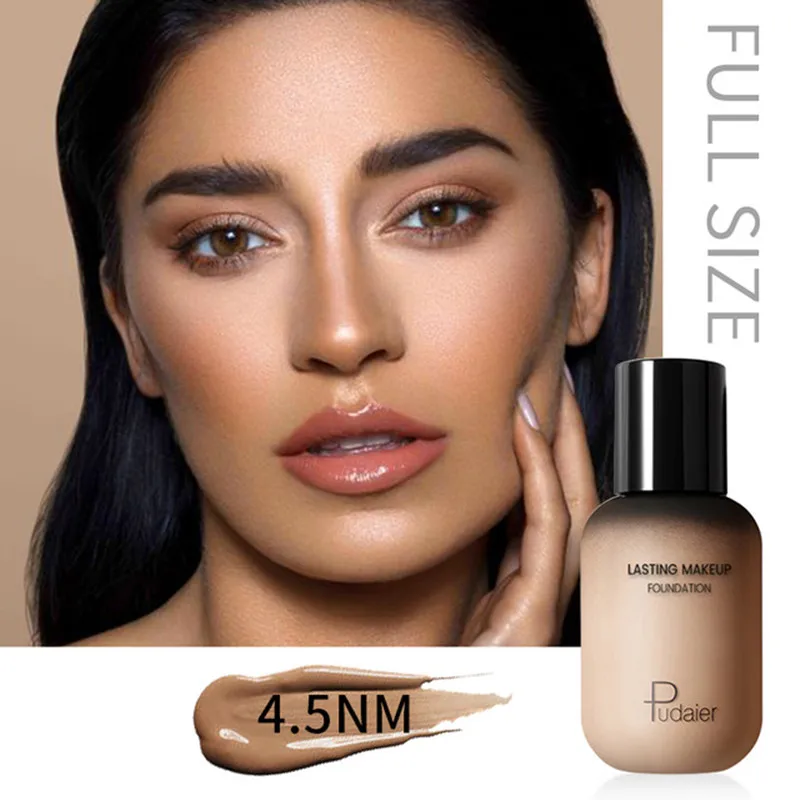 40ml primer makeup  Foundation Cream For Face Oil Control Concealer Liquid Cream Women Fashion Makeup foundation for brown skin