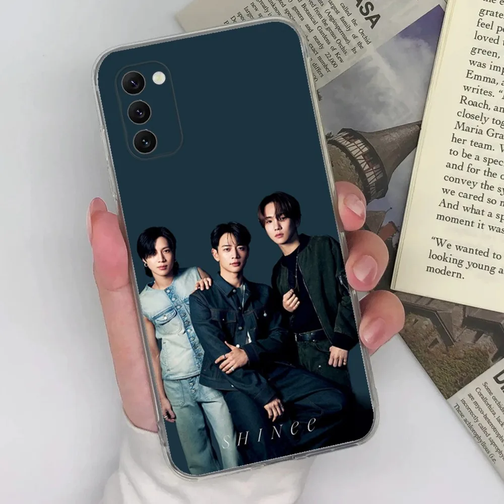 KPOP S-SHINee Phone Case For Samsung Galaxy A71,70,52,51,40,31,A50,30S,21S,Note20ultra Transparent Cover