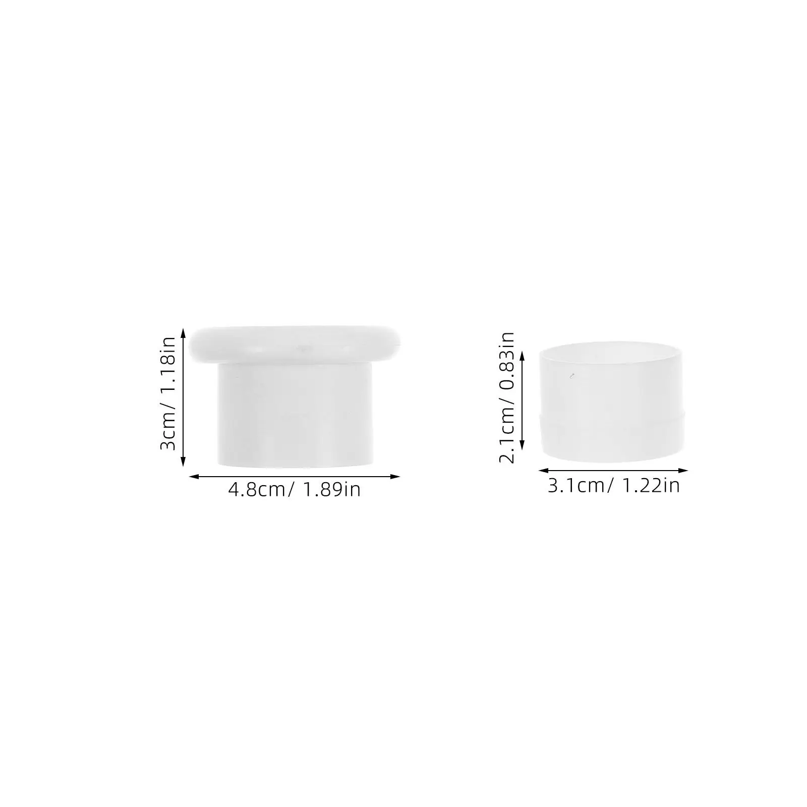 5Sets Curtain Rod End Caps Plastic Decorative Closet Pole Ends Non Slip Secure Fit for Window Shower Rods Easy Installation