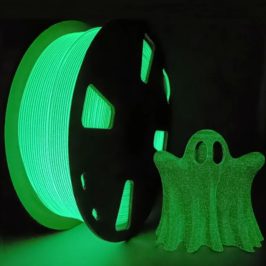 

3D Printer PLA Filament Glow In The Dark 1.75mm PLA Filament 250g 1kg Spool Shining 3d Printing Material PLA Blue Green Glitter