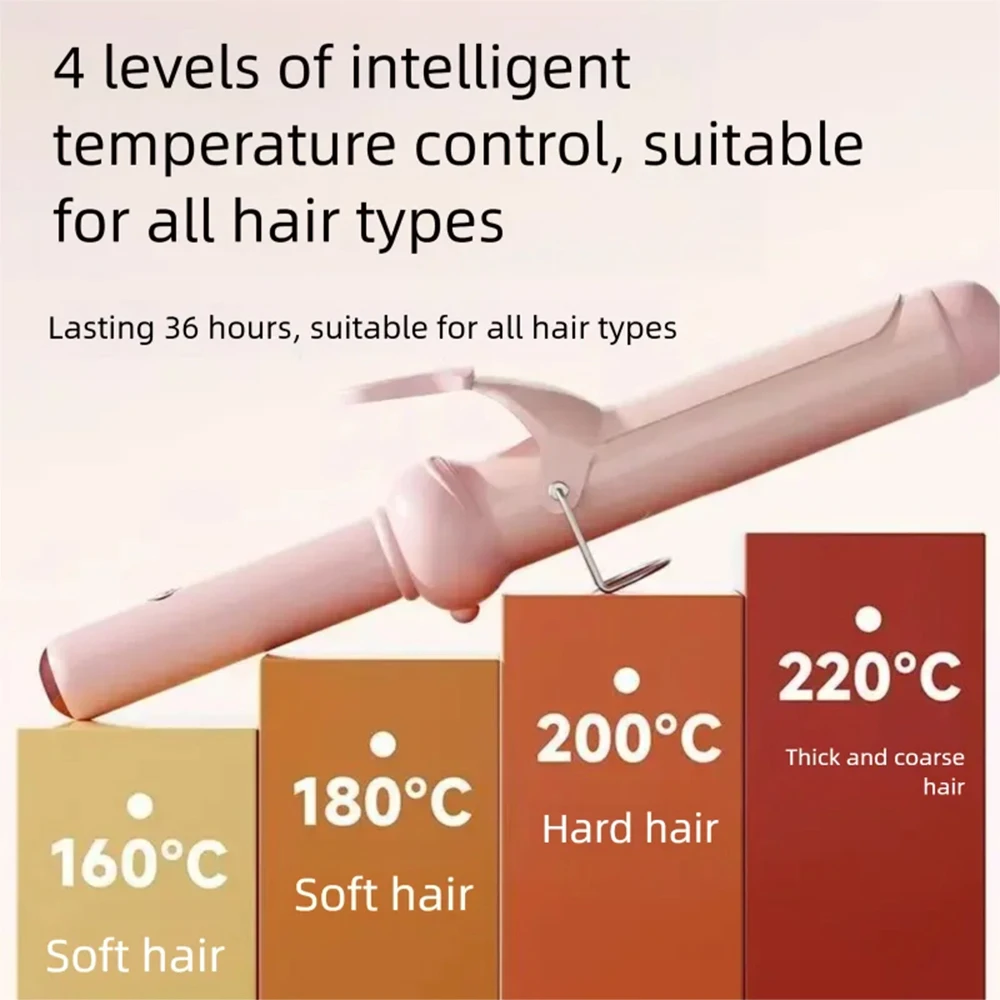 Professional Big Wave Electric Curling Tongs for Women Water Wave Hair Curler Styling Tool Lazy Hair Crimper for Curly Hair - view 3