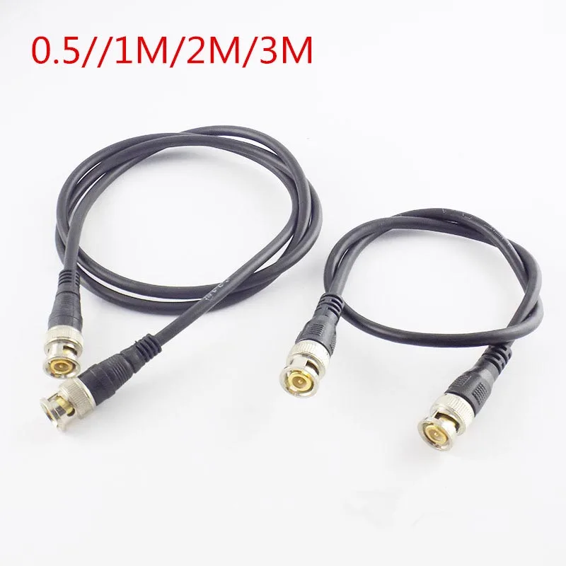 0.5M/1M/2M/3M BNC Male To BNC Male Adapter connector Cable Pigtail wire For CCTV Camera BNC Connection Cable Accessories L19