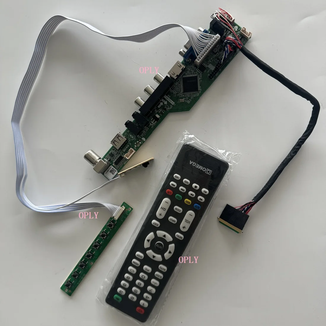Kit de placa controladora de Audio VGA, compatible con TV, HDMI, RF, USB, AV, para LG LP156WH3 LP156WH4 LP156WH4-TLA1 1366x768, pantalla LED LCD de 15,6 pulgadas