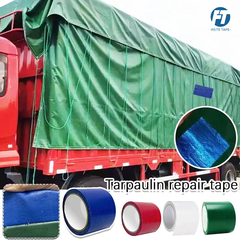 High Stick Tarpaulin Tape Strong Tape Waterproof Rip Stop Patch &Tent Repair Tape Canopies Cloth Repairing Tarpaulin Tape