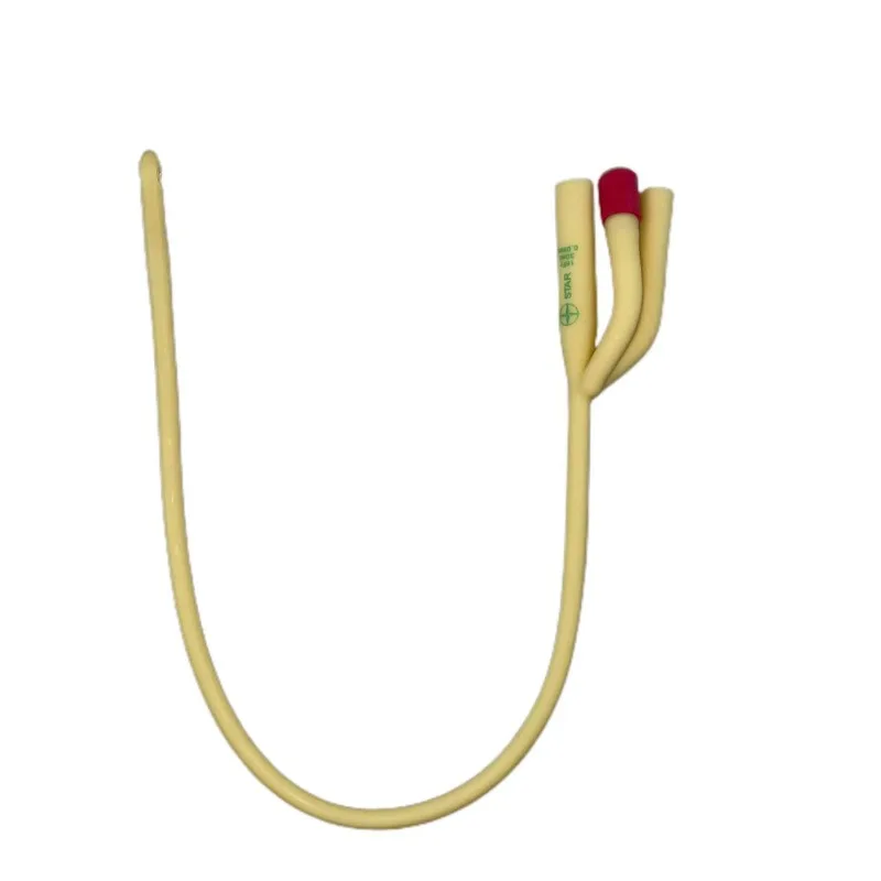 

10pcs 3 Way Chamber Latex Catheter Silicone Coated Sterilized Urethral Catheter Male/Women/Children Urinary Catheter