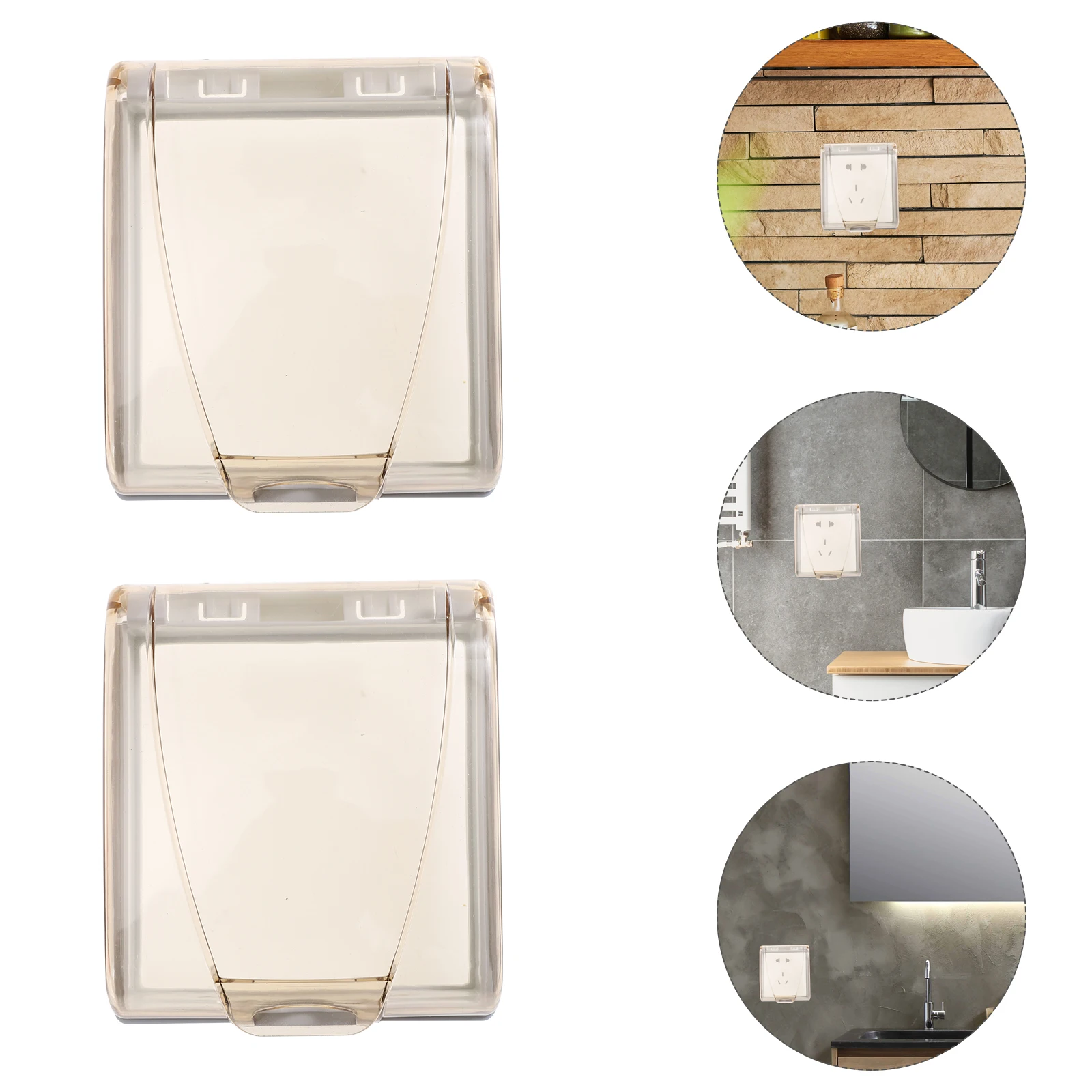 

3 шт., 86 тип, всепогодная крышка розетки, клейкая вилка, защита розетки, водонепроницаемая пылезащитная розетка, защита стены для