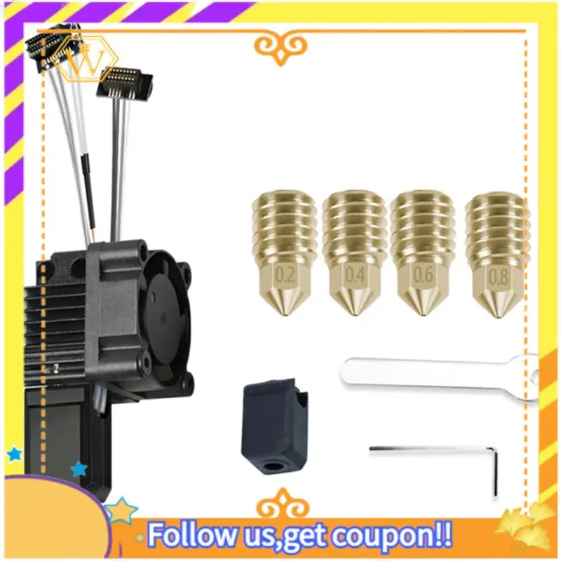 

Комплект хотэнда A01K-Complete Bamboo Lab P1 Carbon для Bambu Lab P1P P1S с интегрированным вентилятором 2.0 и сменным соплом