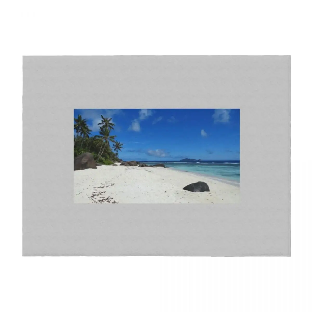

an incredible Seychelles landscape Throw Blanket funny gift Winter beds Picnic Tourist Blankets