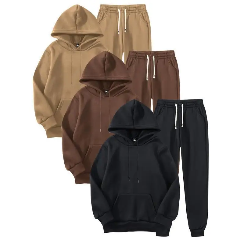 New 2024 Men's 3PCs Hoodie Sweatpants Set Casual Stretchy Comfortable Breathable Outdoor Sports Streetwear Animal Pattern