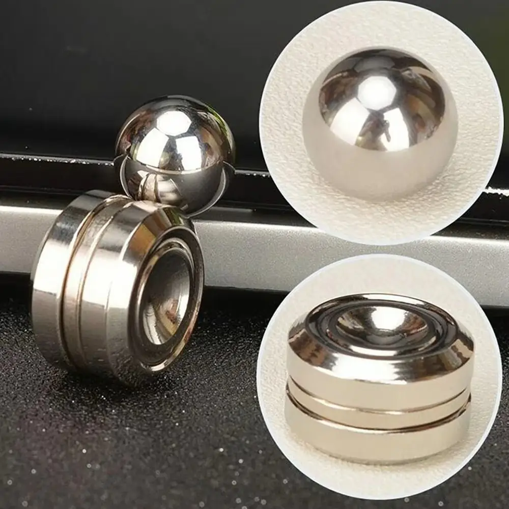 โลหะ Fidget Spinner ของเล่นมือแม่เหล็กโรตารี่ Gyro ปลายนิ้วของเล่น Interactive แบบพกพา Orbital Fidget Spinner ของเล่น