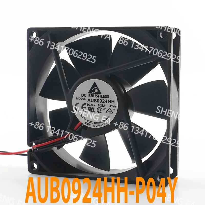 2-wire AUB0924HH cooling fan Original Delta 5V 12V 48V DC24V 0.25A AC EC 9025 90X90X25MM 9CM Speed converter Double ball bearing