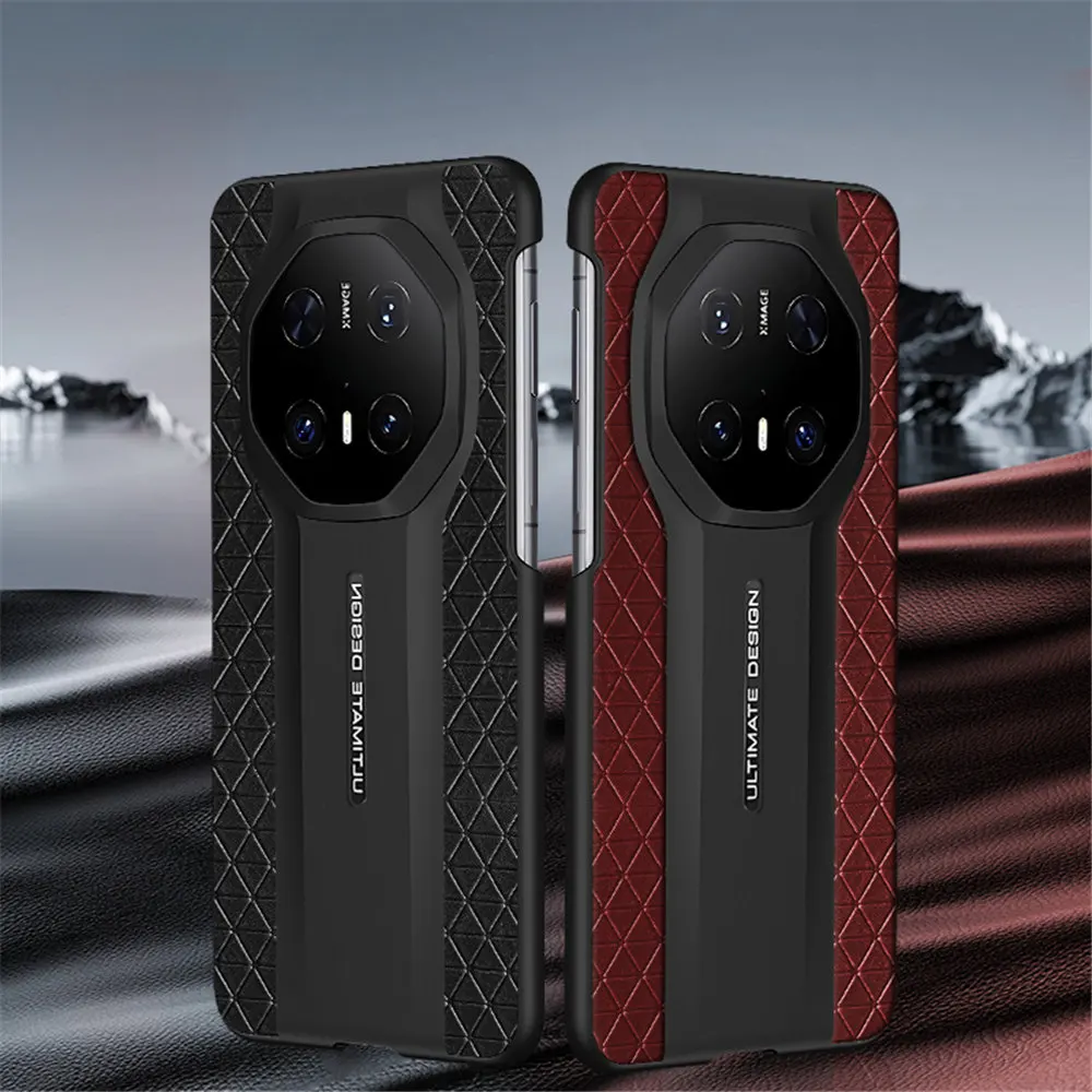 

Чехол из натуральной яловой кожи с полузавернутым чехлом для Huawei Mate60 70RS Business Cover