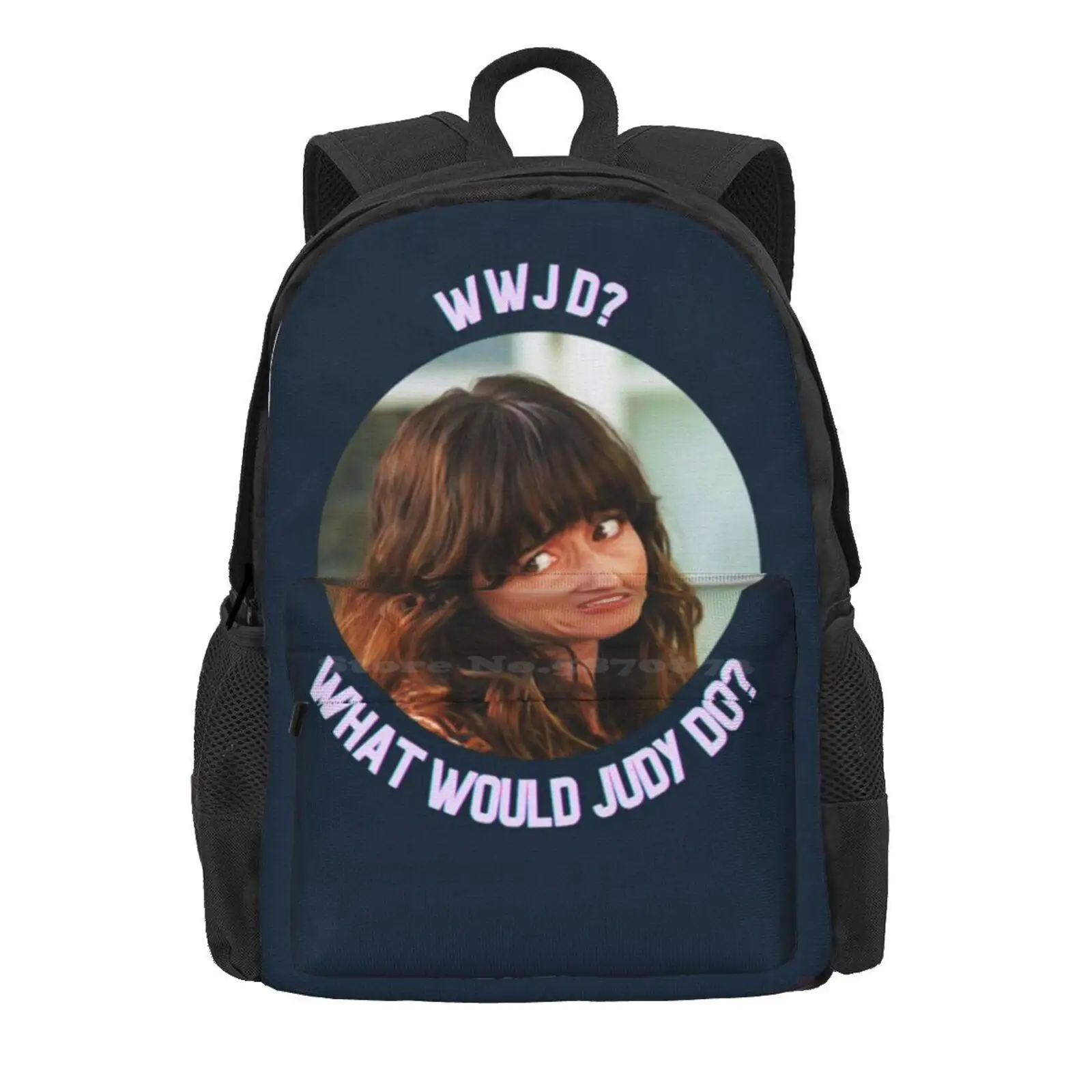 Wwjd What Would Judy Do Hot Sale Schoolbag Backpack Fashion Bags Dead To Me Jen And Judy Dead To Me Show Dead To Me Tv Show