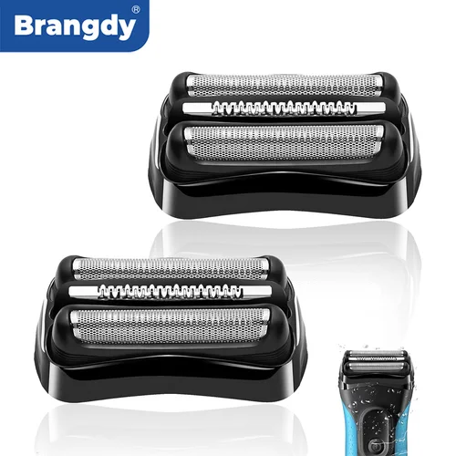 Brangdy 21B S3 Cabezales de repuesto húmedos y secos para todos los afeitadoras eléctricas Braun Series 3 3040s 300s 310s 320s 360s 3090cc modelos