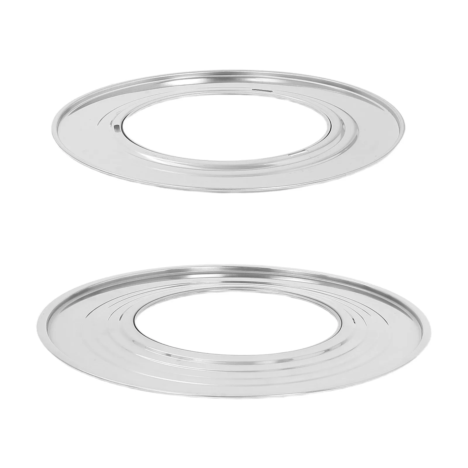 2Pcs Stainless Steel Steaming Rack Round Steamer Insert Stable Heat Distribution Steamer Plate Dumplings Vegetables Seafood