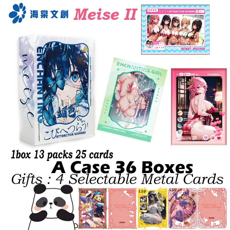 Venta al por mayor, tarjeta de diosa Meise 2, juego de Hobby, caja de tarjetas de colección Waifu, caja de refuerzo Doujin, tarjeta de arte picante, regalos de juguete